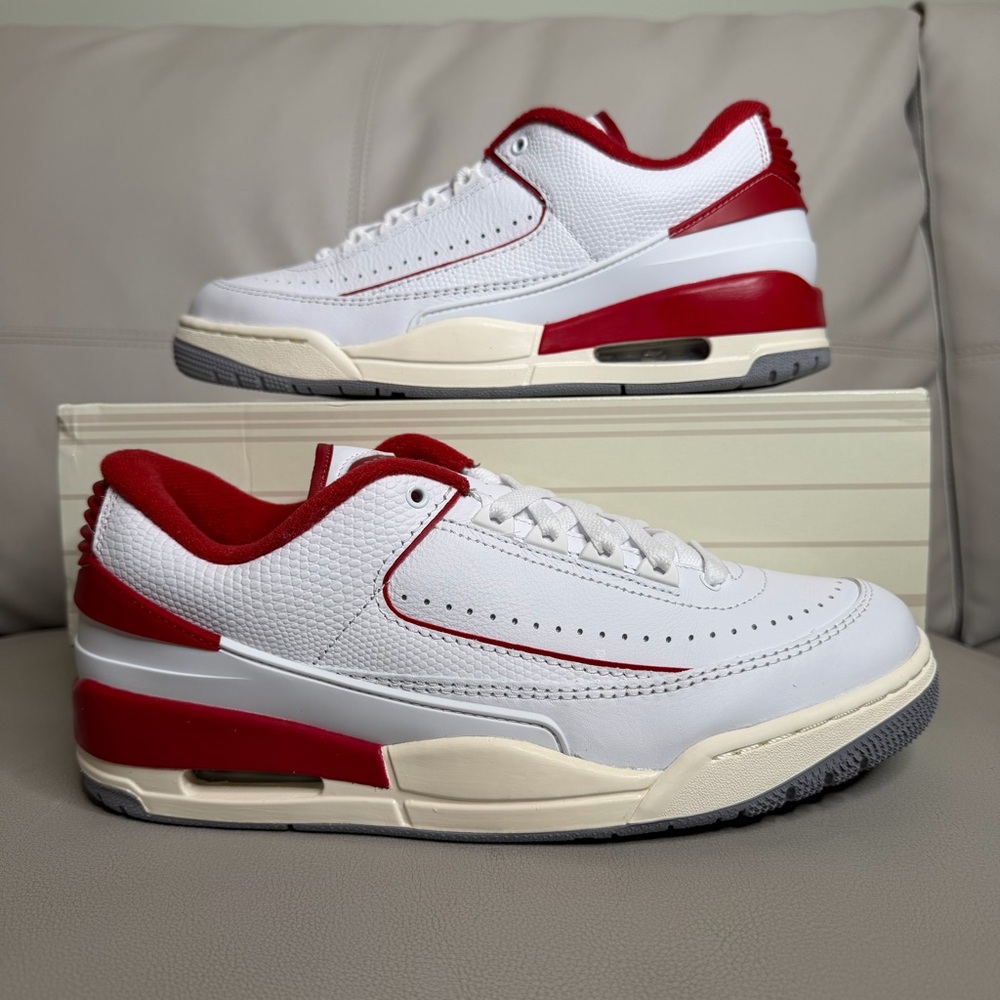 Nike Air Jordan 2/3 White Varsity Red Sail Shoes Sneakers Men’s Size 9.5 NWB